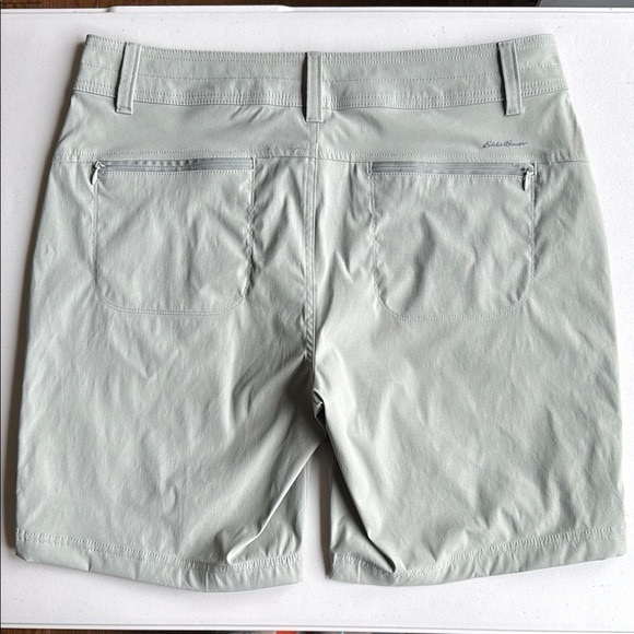 Eddie Bauer Sage Green Rolled Hem Bermuda Shorts Lightweight Casual - Picture 6 of 15